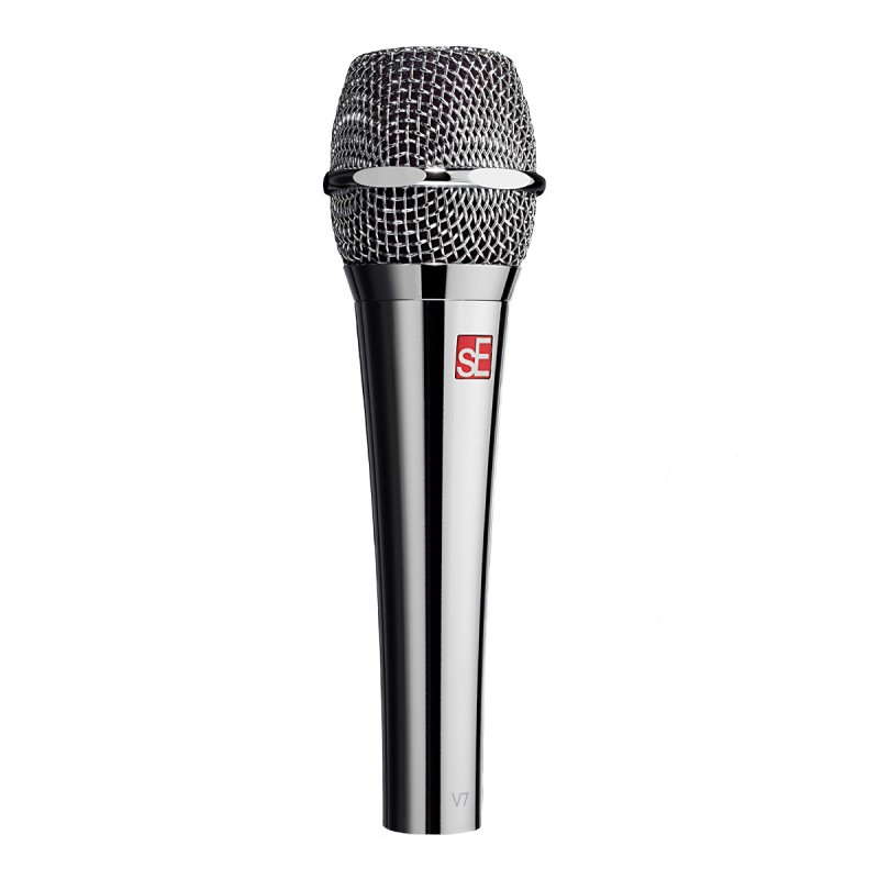 Se electronics v7 handheld supercardioid dynamic microphone (chrome)